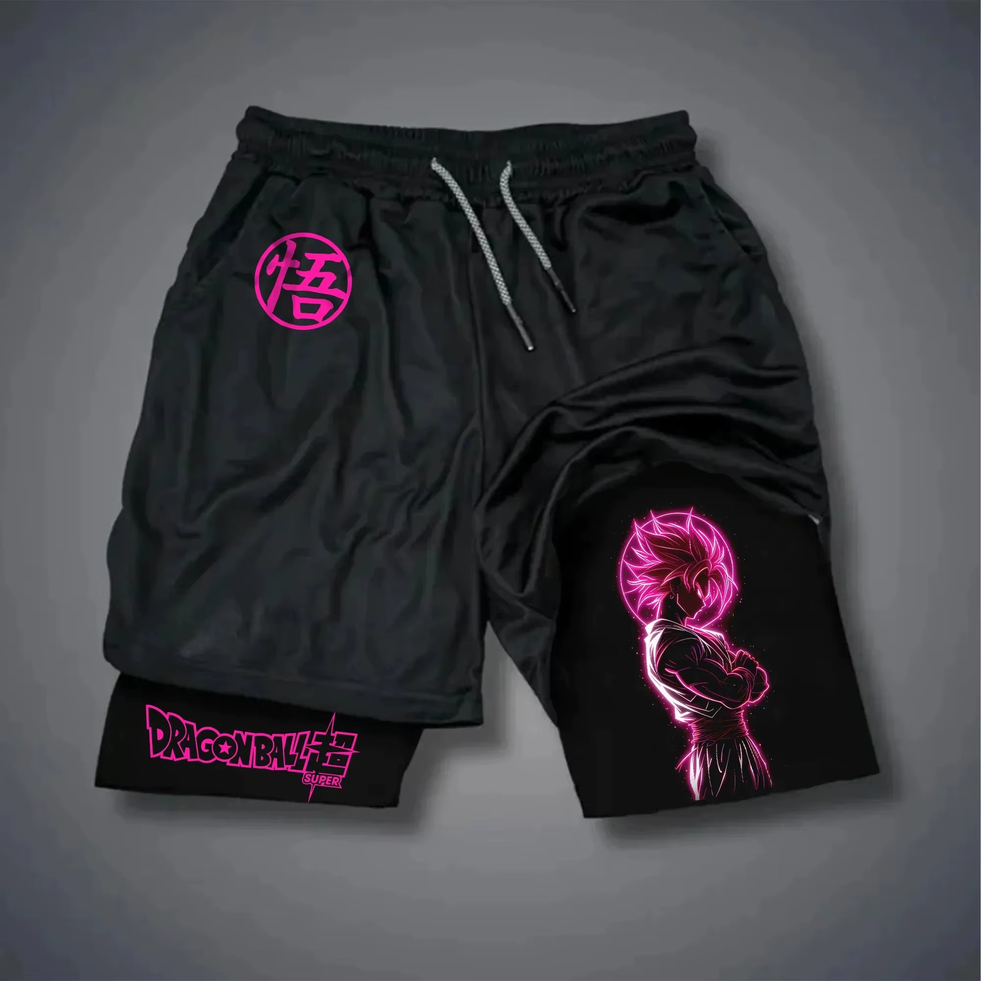 Anime-Inspired Quick-Dry Shorts 2025 – Breathable Beach & Streetwear Pants, Retro Y2K Hip-Hop Style – Image 2