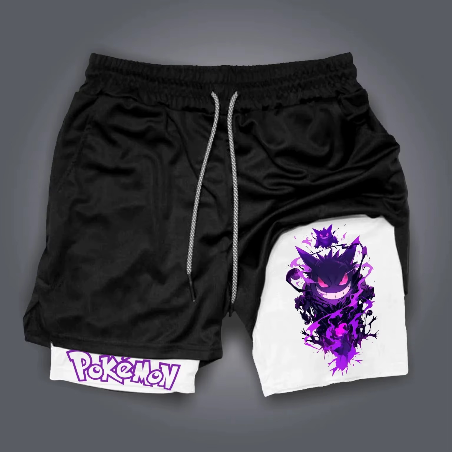Anime-Inspired Quick-Dry Shorts 2025 – Breathable Beach & Streetwear Pants, Retro Y2K Hip-Hop Style – Image 3