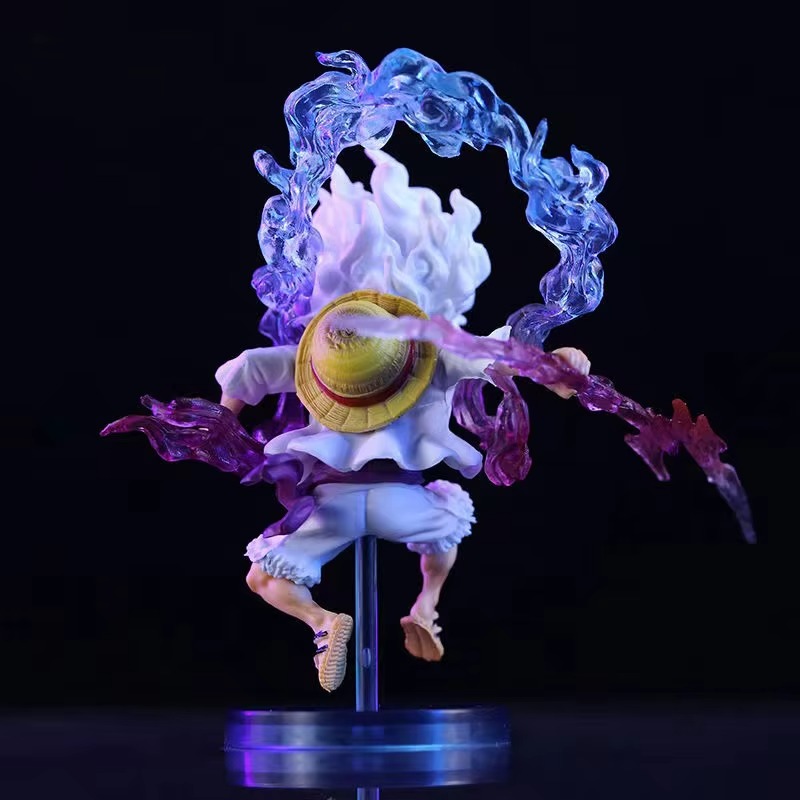 Mini Anime Figure – Luffy Gear 5 Sun God Nika Style PVC Collectible Statue 10 cm Gift Toy – Image 6