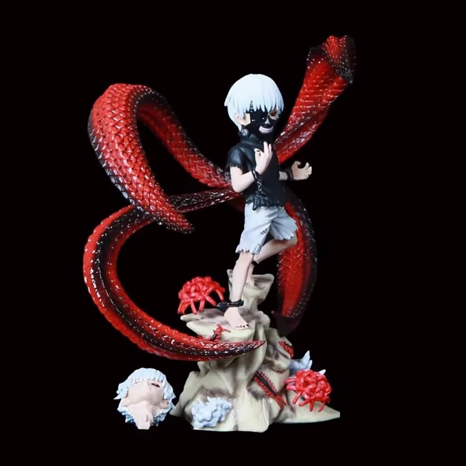 Tokyo Ghoul Kaneki Ken Figure – Changeable Face & Centipede Mask Anime Collectible Ornament for Fans – Image 3