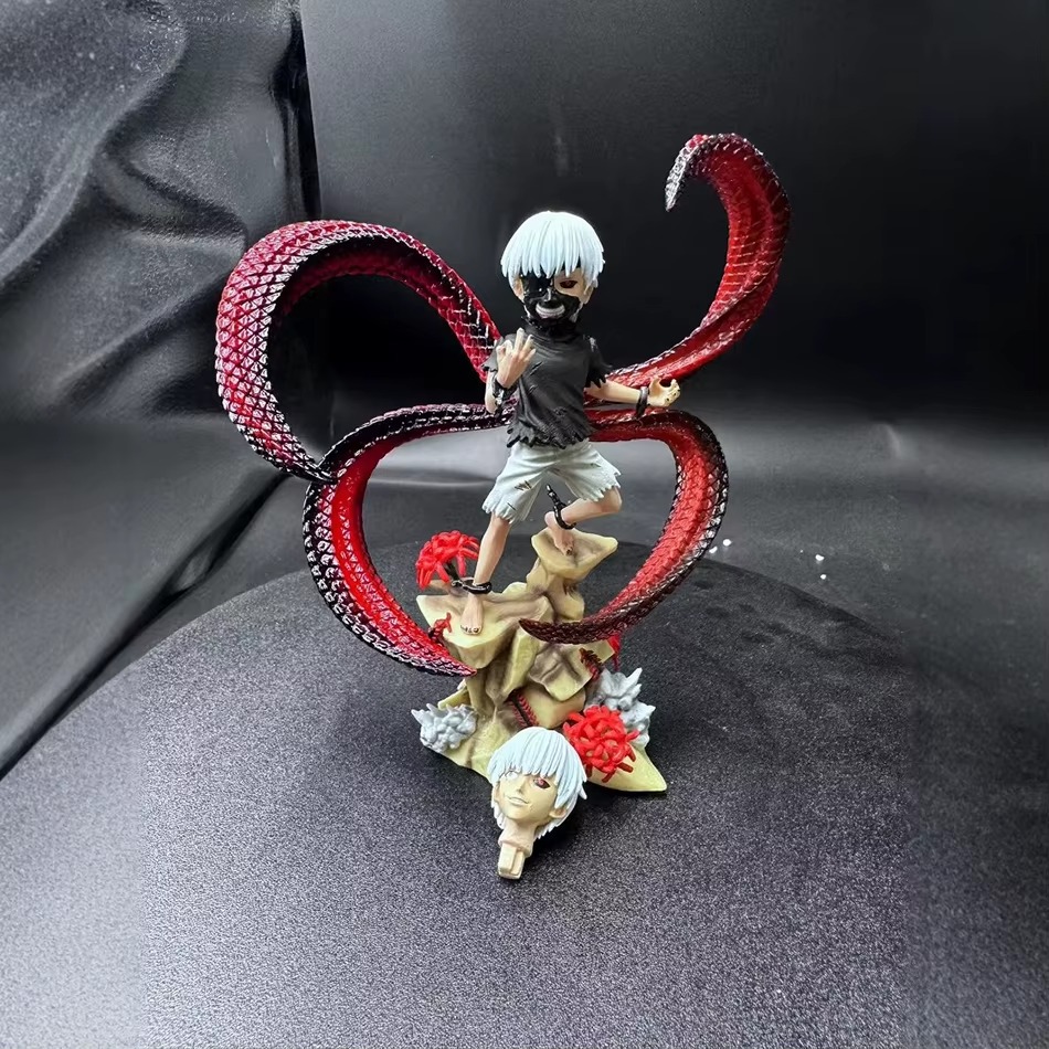 Tokyo Ghoul Kaneki Ken Figure – Changeable Face & Centipede Mask Anime Collectible Ornament for Fans – Image 5