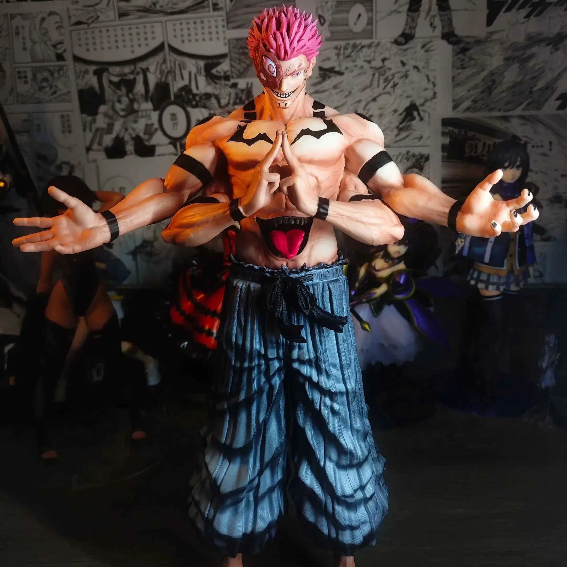 Ryomen Sukuna Figure 30cm – Jujutsu Kaisen Early Form PVC Anime Collectible Statue Cursed Spirit Display Model – Image 2