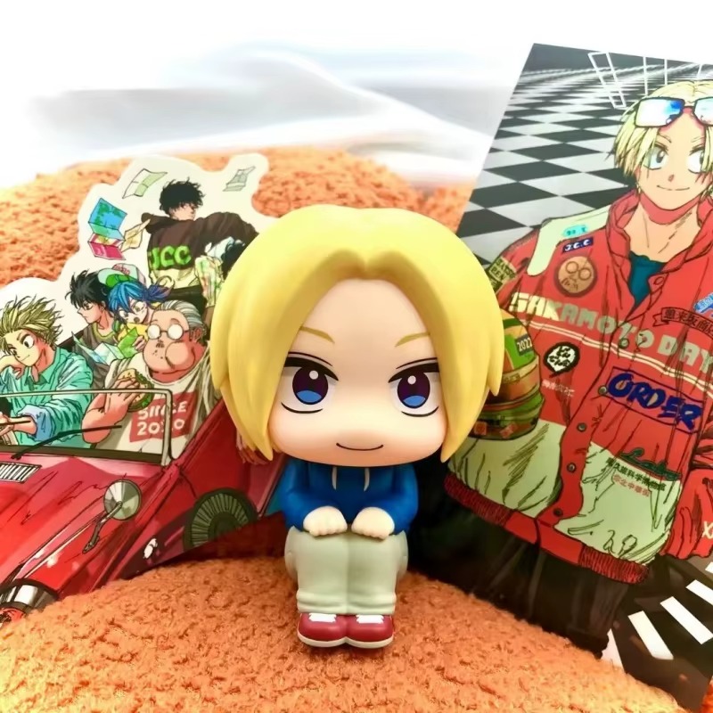 Sakamoto Tarou Look Up Figure 11cm – Sakamoto Days PVC Anime Collectible Kawaii Sitting Figure with Asakura Shin Style Model Gift – Image 2