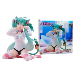 Hatsune Miku Cute Figure – 12cm PVC Anime Collectible Desktop Model